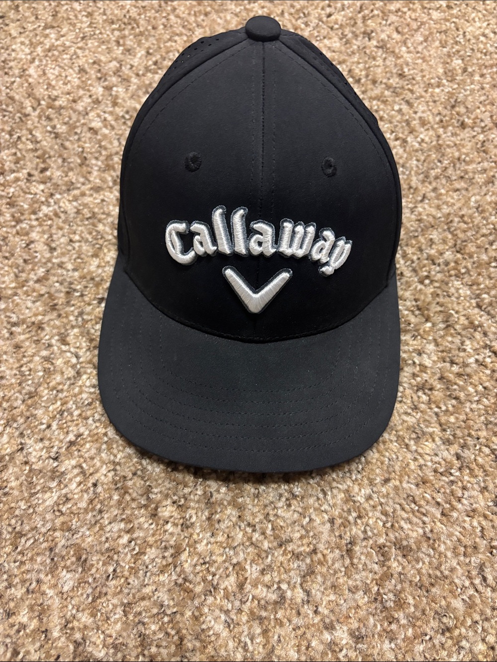 Callaway Black Hat with White Embroidered Logo
